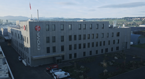 Nouveau bâtiment d’EROWA situé Grabmattenstrasse 11 à Büron.