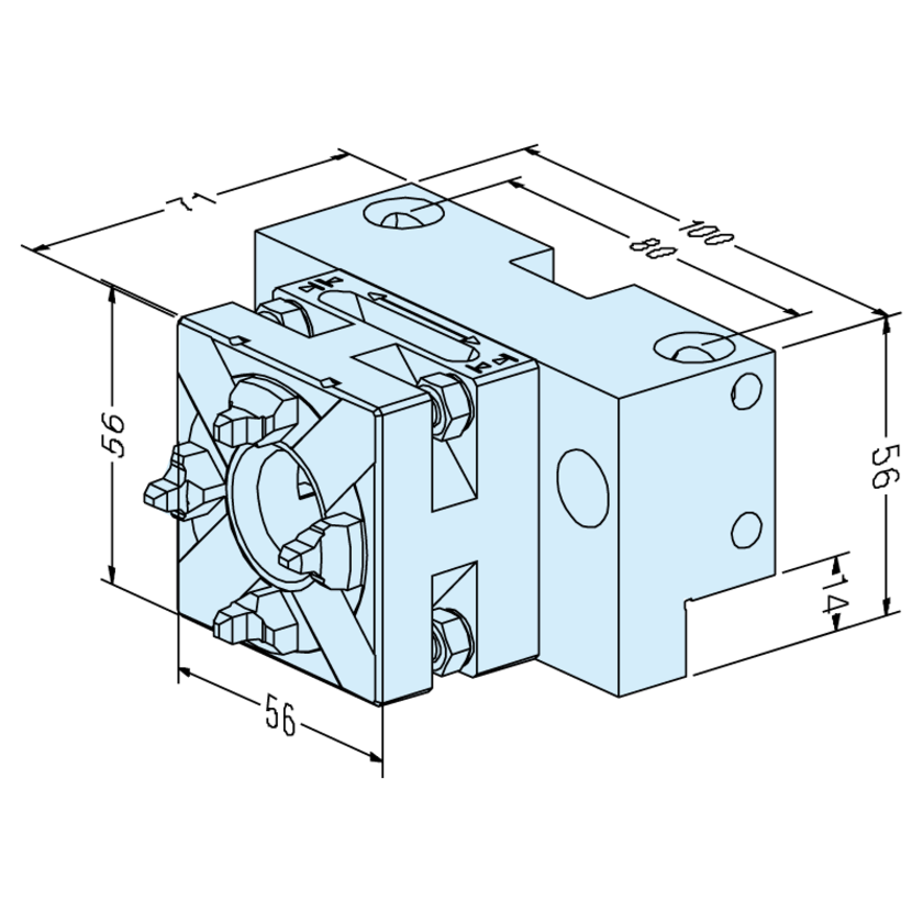 QuickChuck 50 RSM auf Universalplatte