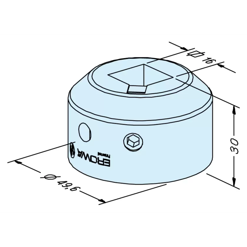 Square 15 holder front part