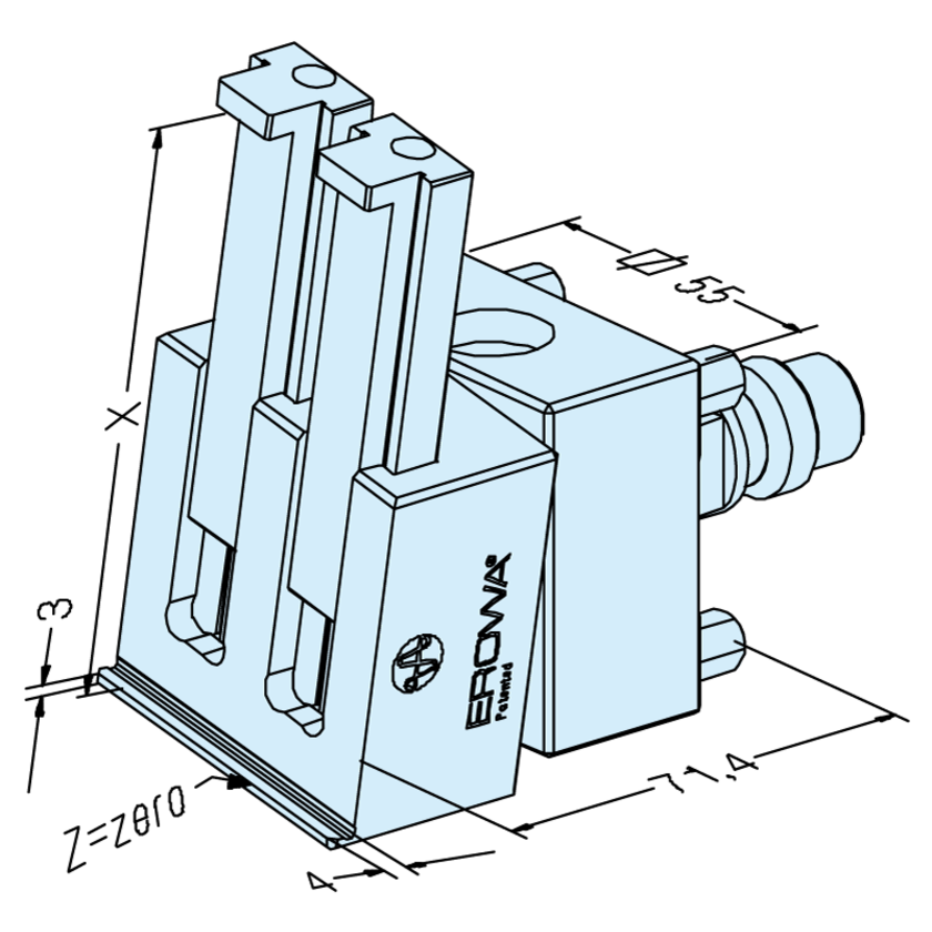 Rotary vise 0 - 100 UnoSet