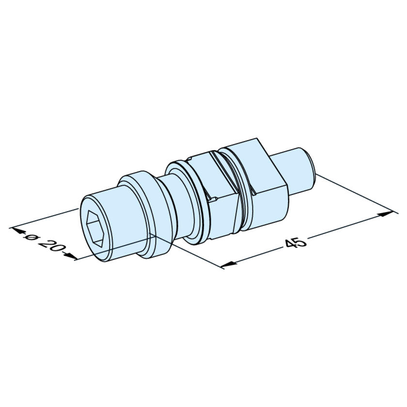 Spannzapfen F/A Inox