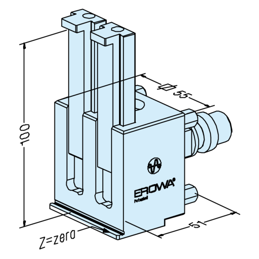 Precision vise 0 - 100 UnoSet
