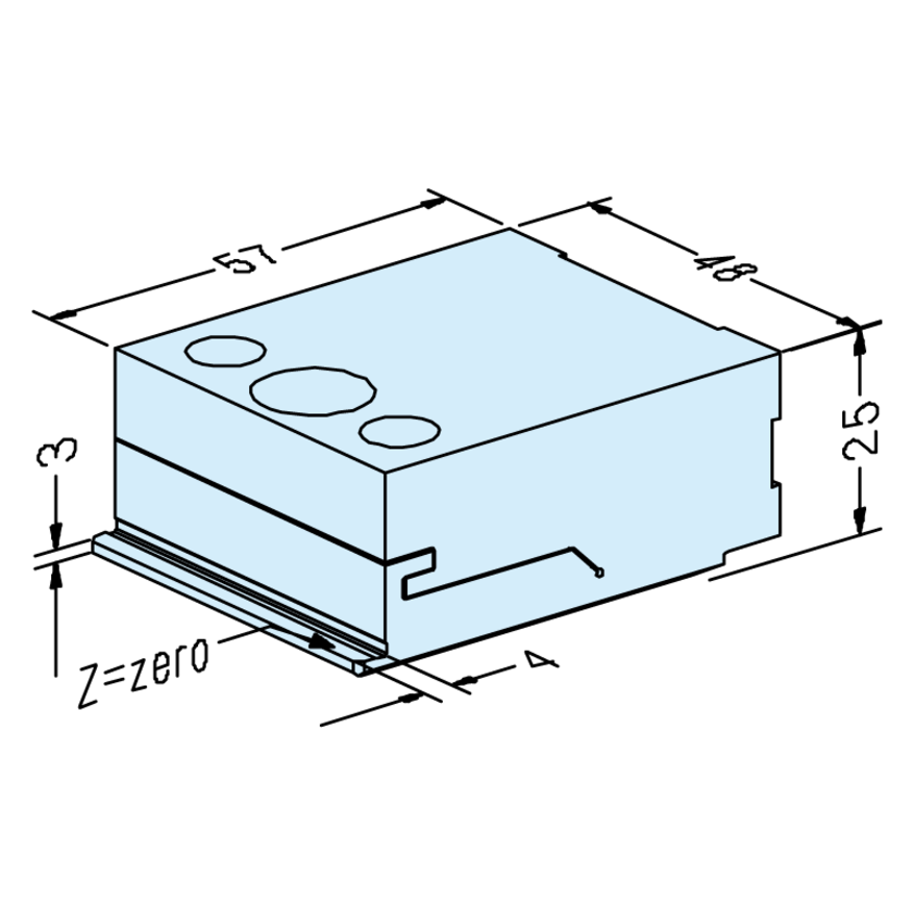 Distanzauflage justierbar