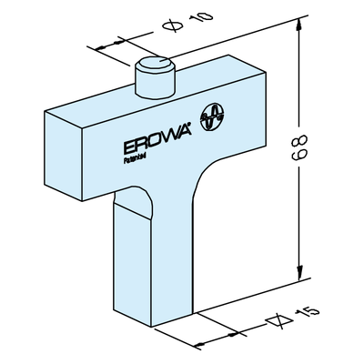 Vierkant 15 Ausrichtlineal