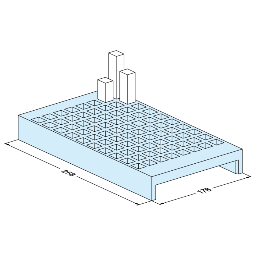 Vierkant 15 Elektrodenständer