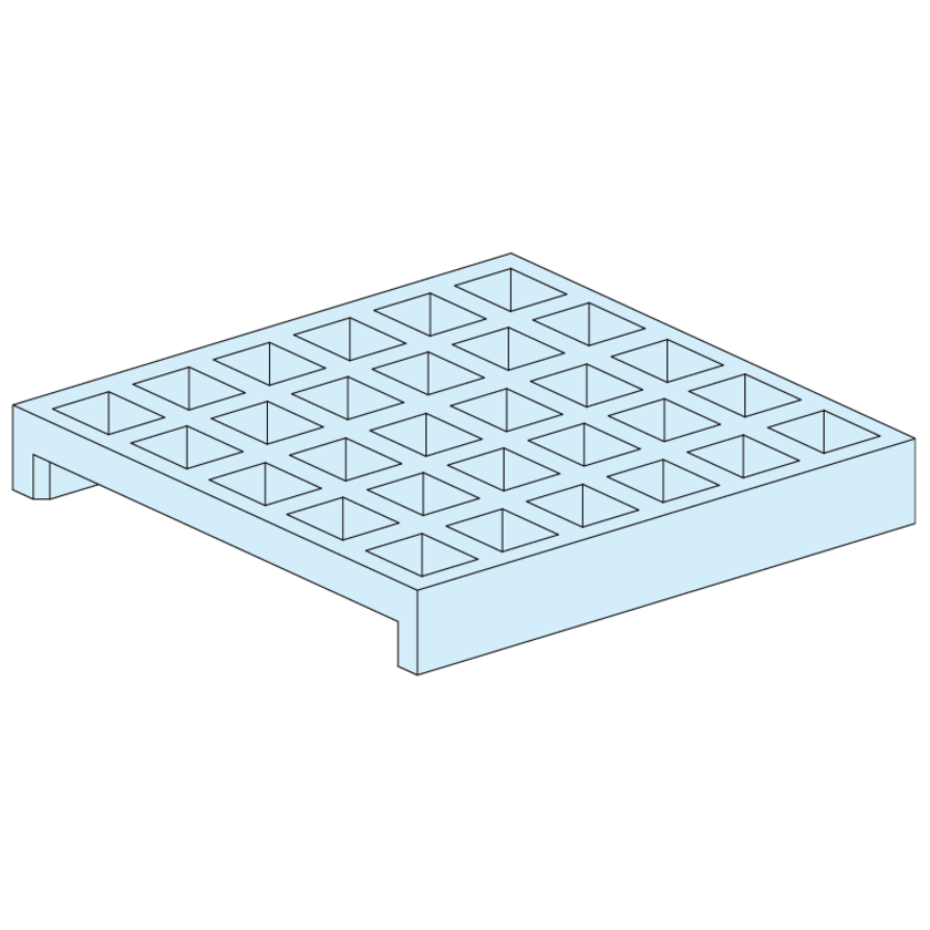 Vierkant 25 Elektrodenständer