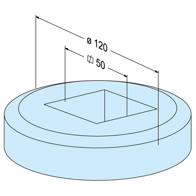Späneschutz 50 x 50mm