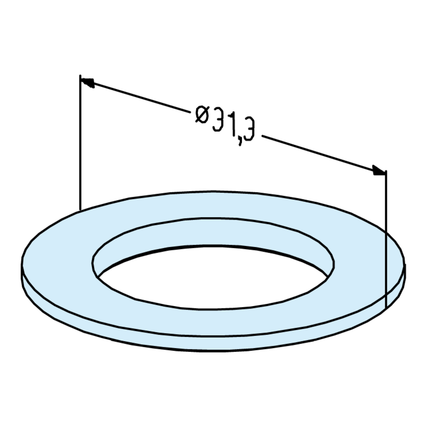 Combidichtring / ITS Spannzapfen