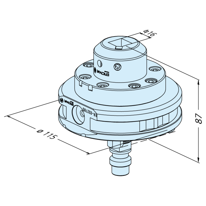 Vierkant 15 Halter EWIS
