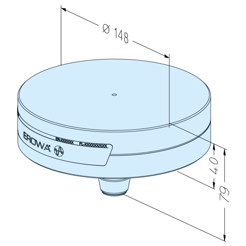 MTS Palette ø 148 P Blank ALU