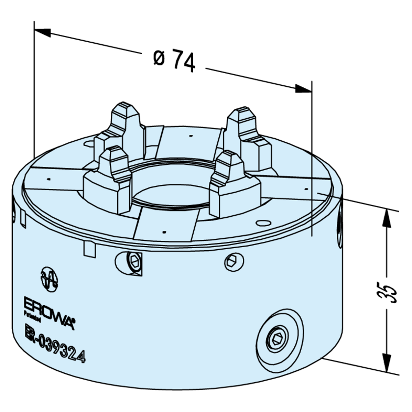 ITS Spannfutter 50 ohne Grundplatte