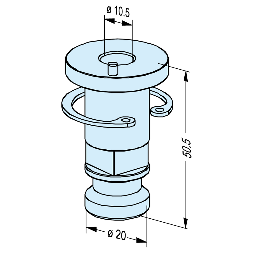 Chucking spigot PM85 automatic
