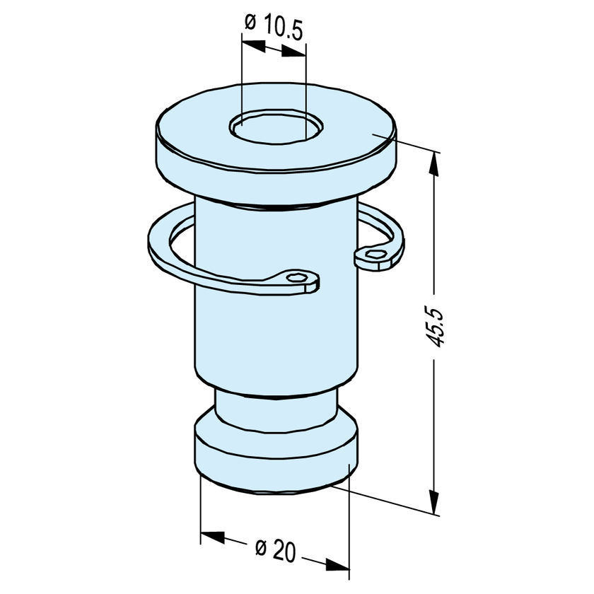 Spannzapfen PM56 / PM60 manuell