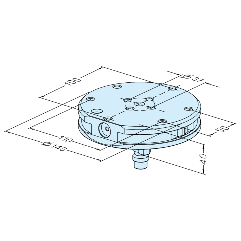 Palette P ø 148 Inox