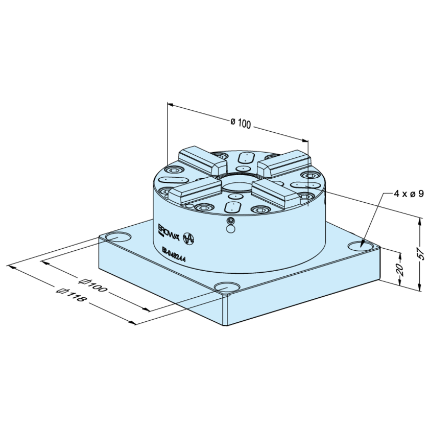 PM Spannfutter 100 P 118 x 118