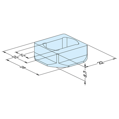 Spannzapfenclip geschlossen