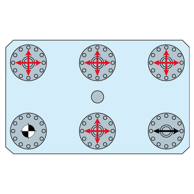 MTS Spannzapfen-Set 6 / A