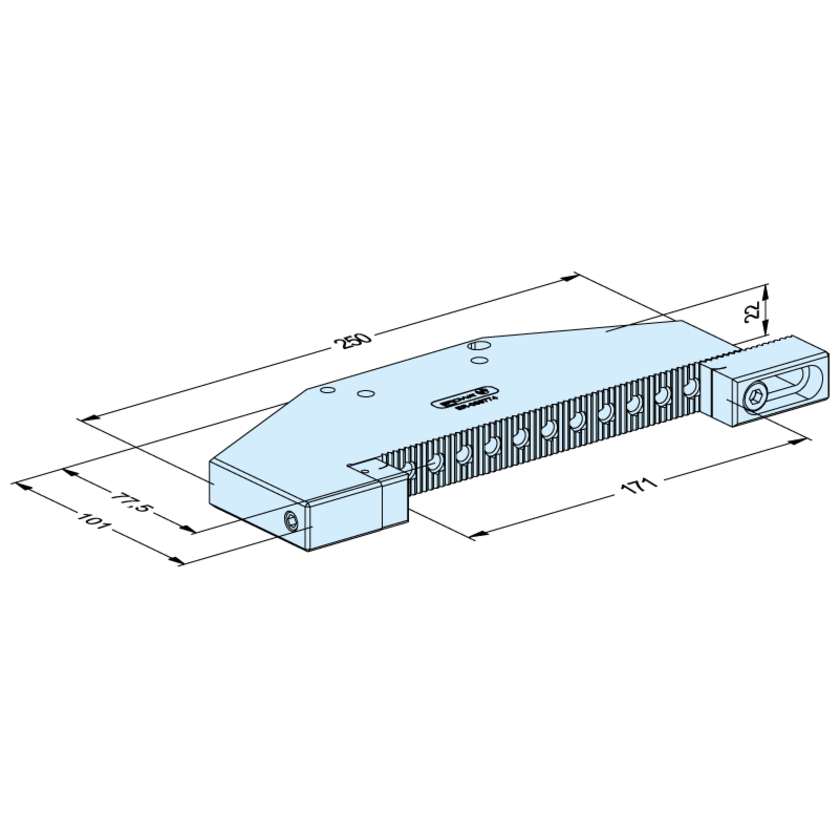 Flachschraubstock 170mm