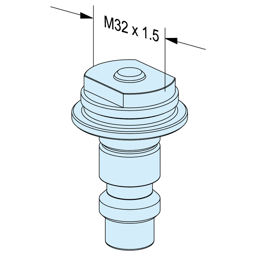 Spannzapfen PM85 M32 x 1.5 Multi
