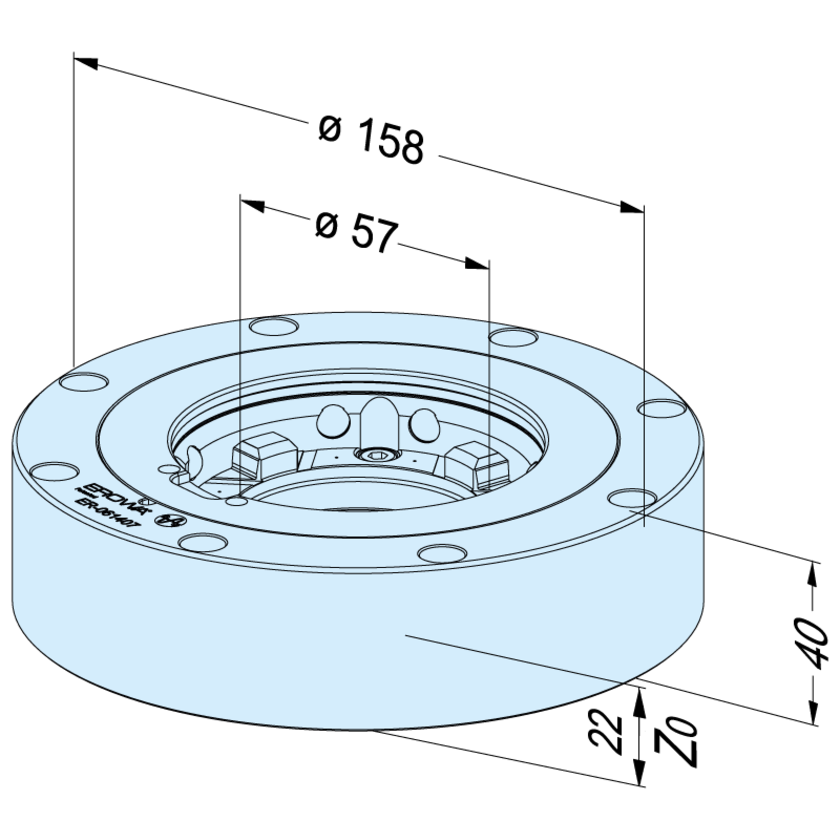 Chuck PM85 ø 57 Precise