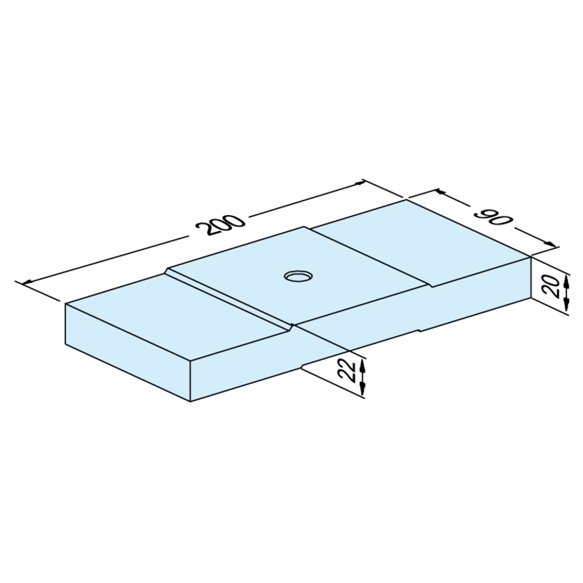 Plate FrameSet Fix 150mm