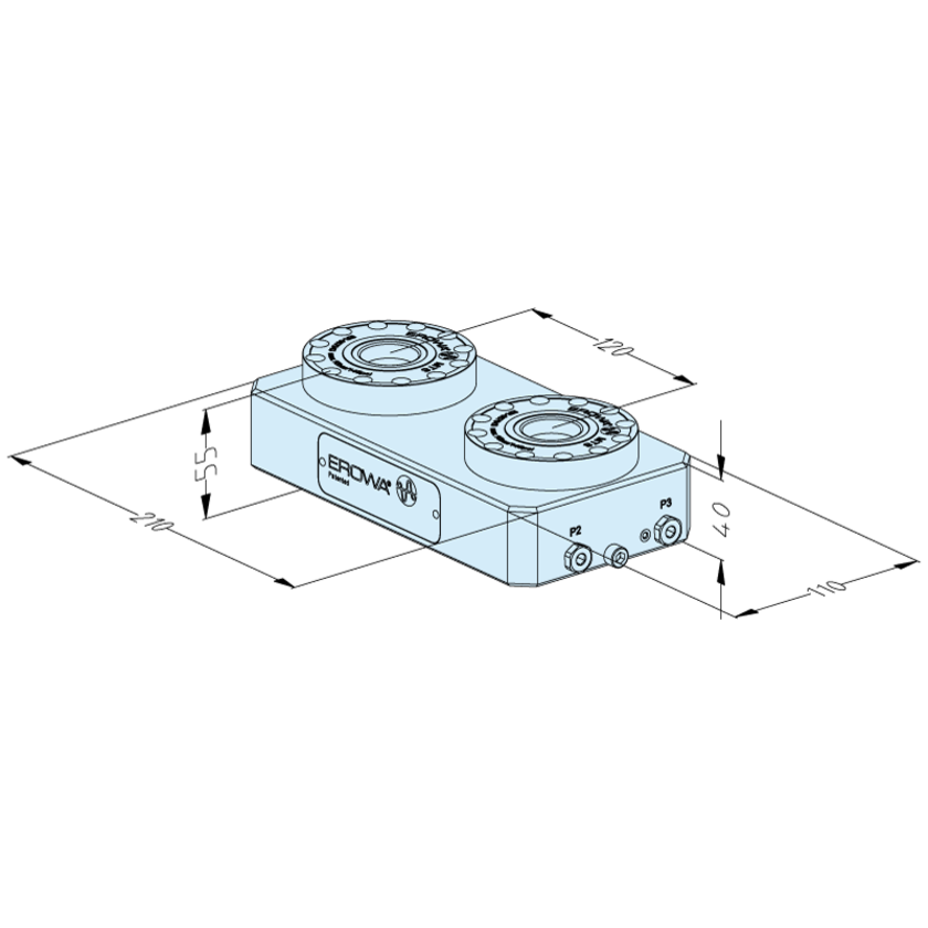MTS 81 Basisplatte 110 x 210 P