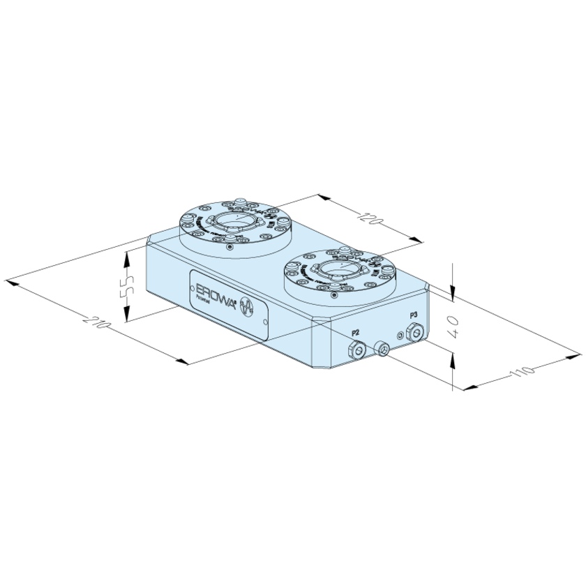 MTS 81 base plate 110 x 210 P/A