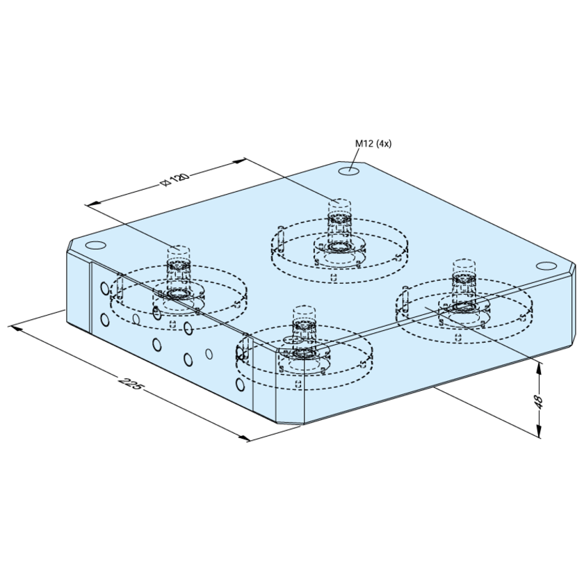 MTS 81 Palette 225 x 225 / 120