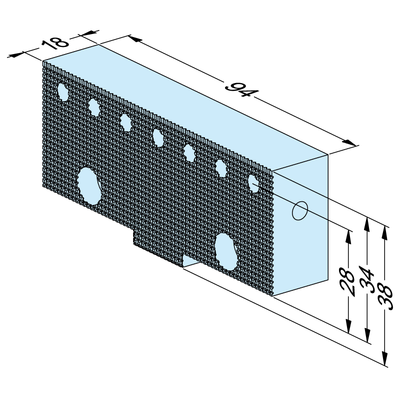 Anschlagbacke Flat / Grip breit
