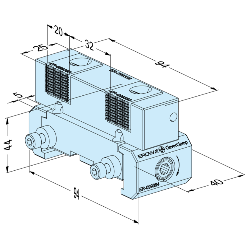 Doppelniederzugelement Multi Grip