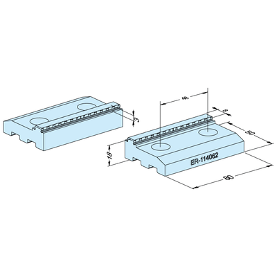 Prägespannbacken 15 mm