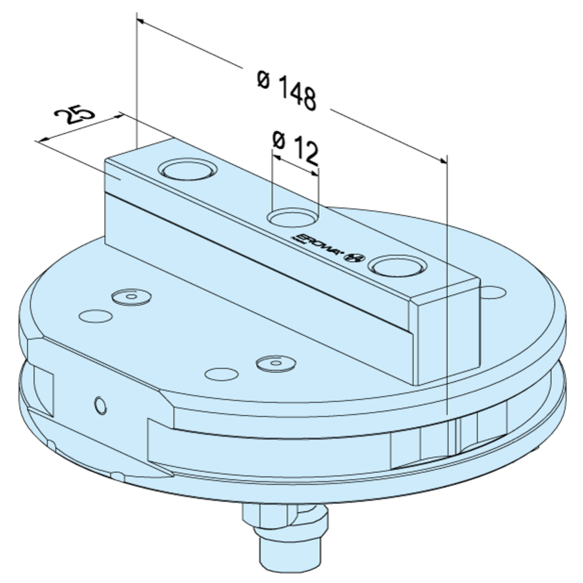 Ausrichtpalette ø 148 P für ITS