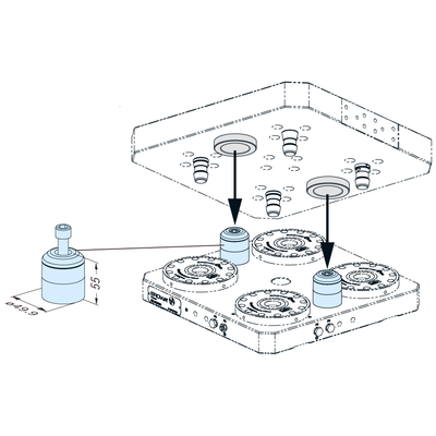 MTS Vorzentrierungszapfen