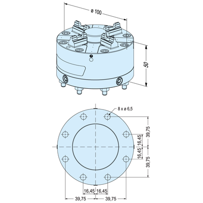 ITS Chuck 100 P ø 100