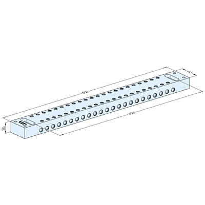 Spannbalken 550x60x30mm / A=480mm
