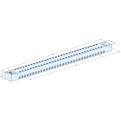 Spannbalken 740x60x40mm / A=670mm