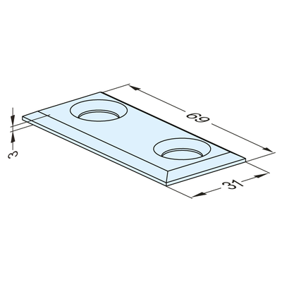 Z-0 Auflageplatte 4/9 mm