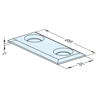 Z-0 Support plate 4/9 mm