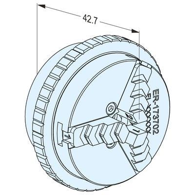 Dreibackenfutter 63 rostfrei 0-56 mm