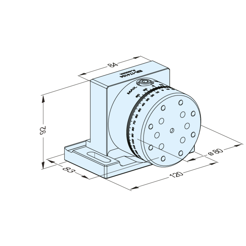 WEDM Winkel-Index-Tisch 80