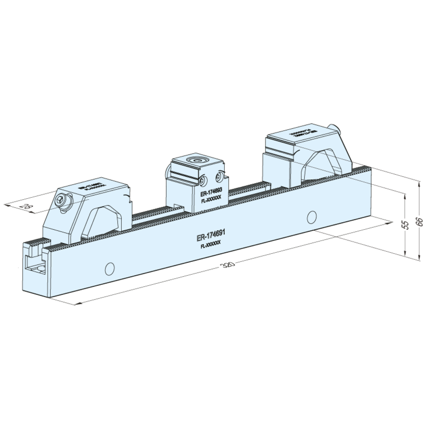 Rail de serrage WEDM 320