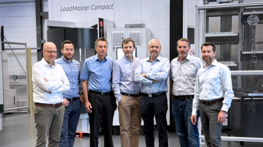 La direction d'EROWA AG en Suisse, avec le PDG du groupe EROWA