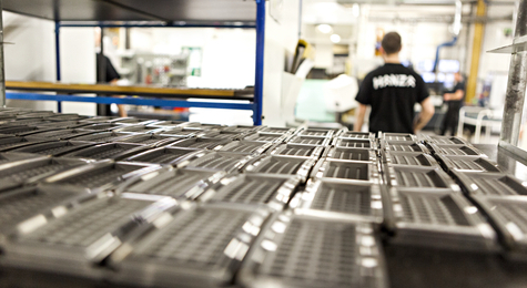 Workpieces for aerospace at EROWA customer Hanza