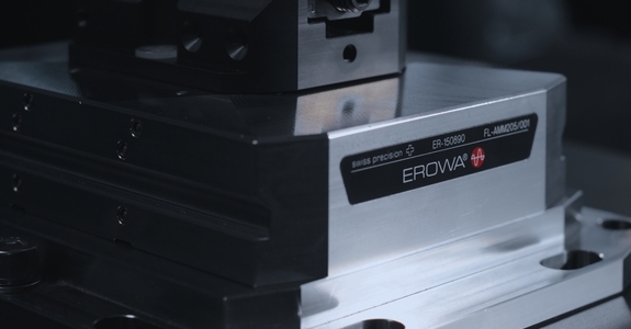 Kompakte EROWA‑Spanneinheit mit modularer Konstruktion für präzise Anwendungen.