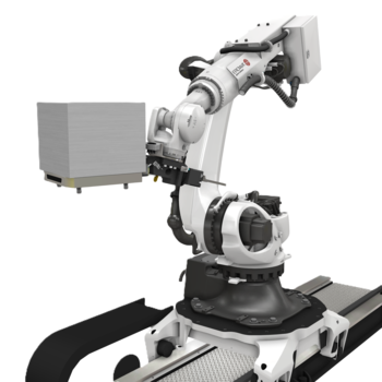 The EROWA Robot Six precisely handles workpieces in automated production.