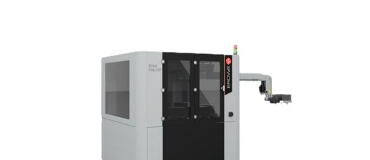 The EROWA Robot Easy 250 as a compact automation solution for machine loading and unloading.
