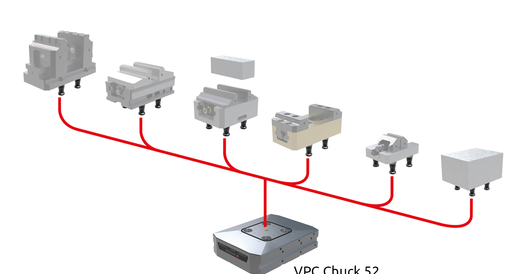 EROWA Vise Power Clamping System spannt verschiedenste Spanner